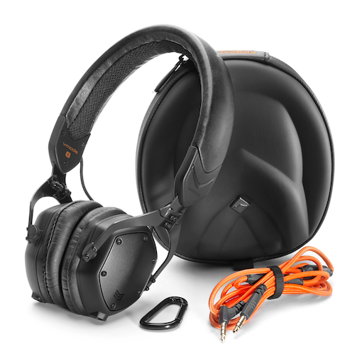 V-MODA XS, black, w. cable, case